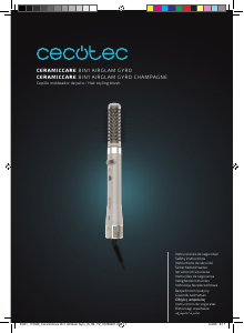 Manuál Cecotec CeramicCare 8in1 AirGlam Gyro Champagne Vlasová kulma