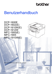 Bedienungsanleitung Brother MFC-1910W Multifunktionsdrucker