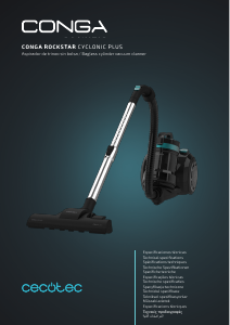 Manuale Cecotec Conga Rockstar Cyclonic Plus Aspirapolvere