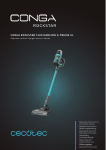 Kullanım kılavuzu Cecotec Conga Rockstar 1500 Horizon X-Treme XL Elektrikli süpürge