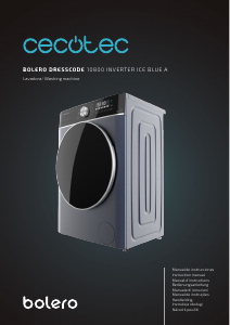 Handleiding Cecotec Bolero DressCode 10800 Inverter Ice Blue A Wasmachine