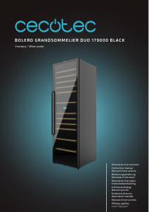 Εγχειρίδιο Cecotec Bolero GrandSommelier Duo 176000 Black Ντουλάπι κρασιού