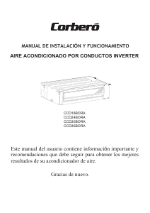 Handleiding Corberó CCD36BORA Airconditioner
