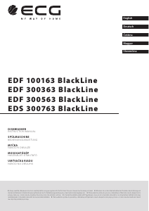 Használati útmutató ECG EDS 300763 BlackLine Mosogatógép
