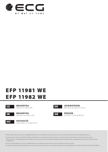 Manuál ECG EFP 11982 WE Mraznička
