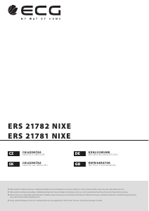 Bruksanvisning ECG ERS 21782 NIXE Kyl-frys