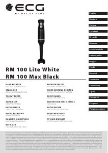 Használati útmutató ECG RM 100 Lite Botmixer