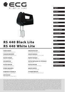 Priručnik ECG RS 440 Black Lite Ručni mikser