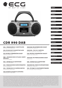 Εγχειρίδιο ECG CDR 990 DAB Στερεοφωνικό σετ
