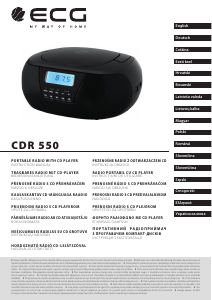 Εγχειρίδιο ECG CDR 550 Στερεοφωνικό σετ