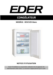 Mode d’emploi Eder EE5CV25 Congélateur