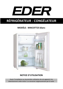 Mode d’emploi Eder WW23TT25 Réfrigérateur