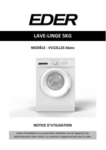 Mode d’emploi Eder VV22LL25 Lave-linge