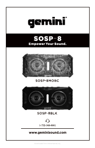 Handleiding Gemini SOSP-8BLK Luidspreker