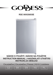 Használati útmutató Goddess RSE085GS8SSE Hűtőszekrény