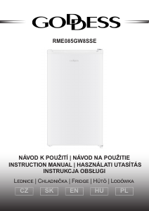 Használati útmutató Goddess RME085GW8SSE Hűtőszekrény
