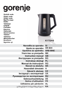 Instrukcja Gorenje K17OPB Czajnik