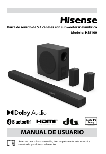 Manual de uso Hisense HS5100 Sistema de home cinema