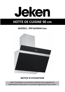 Mode d’emploi Jeken PPP16H9044 Hotte aspirante