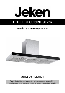 Mode d’emploi Jeken MMM14H9044 Hotte aspirante