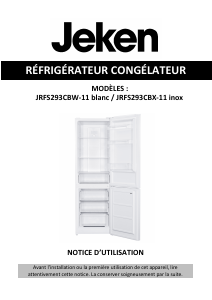 Manual Jeken JRFS293CBX-11 Fridge-Freezer