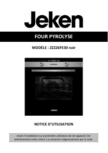 Mode d’emploi Jeken ZZZ26FE30 Four