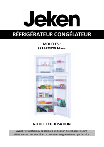 Mode d’emploi Jeken SS19RDP25 Réfrigérateur