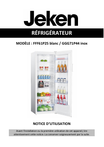 Mode d’emploi Jeken GGG71P44 Réfrigérateur