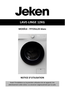 Mode d’emploi Jeken YYY25LL25 Lave-linge
