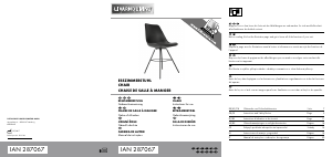 Manual de uso Livarno IAN 287071 Silla