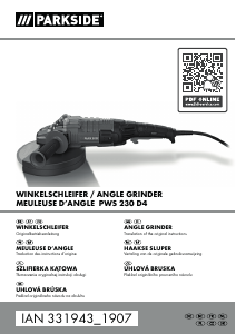 Bedienungsanleitung Parkside IAN 331943 Winkelschleifer