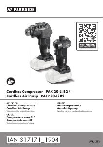 Handleiding Parkside IAN 317171 Compressor