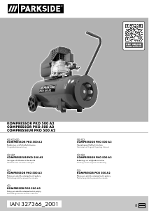 Handleiding Parkside IAN 327366 Compressor