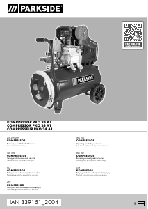 Instrukcja Parkside IAN 339151 Kompresor