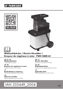 Mode d’emploi Parkside IAN 335449 Broyeur à végétaux