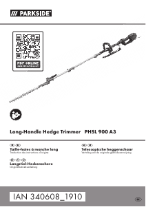 Mode d’emploi Parkside IAN 340608 Taille-haies