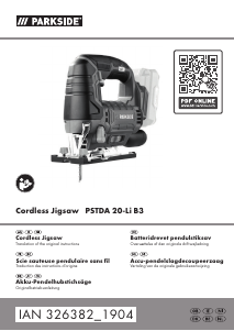 Brugsanvisning Parkside IAN 326382 Stiksav