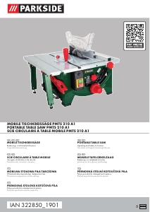 Mode d’emploi Parkside IAN 322850 Banc de scie
