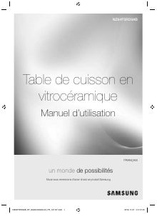 Mode d’emploi Samsung NZ64F5RD9ABE Table de cuisson