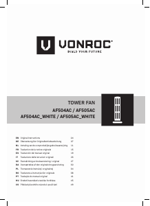 Brugsanvisning Vonroc AF504AC Ventilator