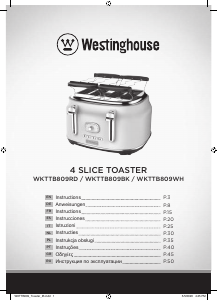 Mode d’emploi Westinghouse WKTTB809BK Grille pain