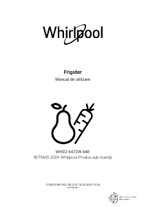 Manual Whirlpool WHD2 6472W X4E Combina frigorifica