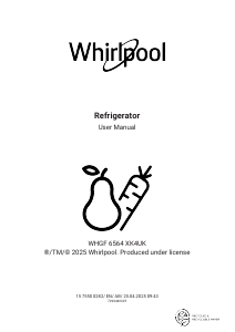 Bruksanvisning Whirlpool WHGF 6564 XK4UK Kyl-frys