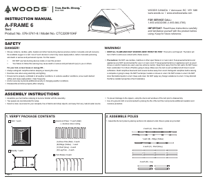 Handleiding Wood's Klondike 6 Tent