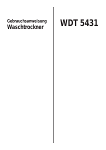 Bedienungsanleitung Blomberg WDT 5431 Trockner