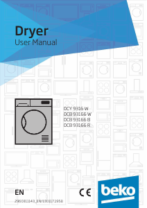 Manual BEKO DCB 93166 Dryer