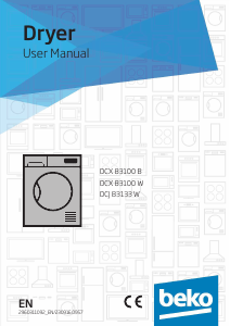 Manual BEKO DCJ 83133 Dryer