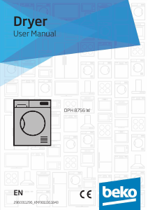 Manual BEKO DPH 8756 Dryer