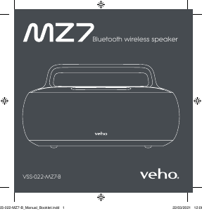 Manuale Veho VSS-022-MZ7-B Altoparlante