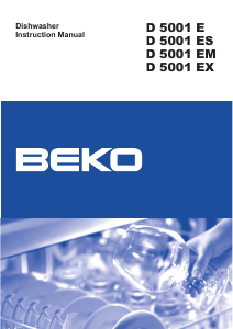 Bruksanvisning BEKO D 5001 EX Diskmaskin